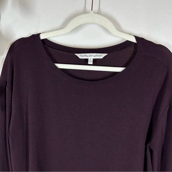 Cupcakes & Cashmere | Purple Long Sleeve Top Women’s Size Small - Picture 4 of 12